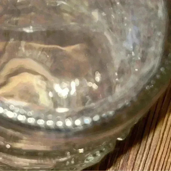 Libbey of Canada Glass Syrup Bottle Fruit Motif Cherry Pear Grape & Apple 8” - Picture 12 of 12